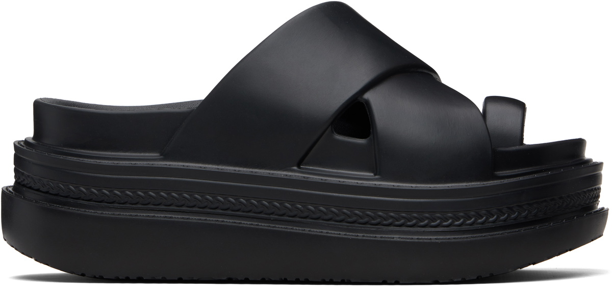 Sacai Buckled leather platform sandals Sacai