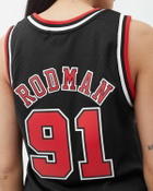 Mitchell & Ness Nba Women's Swingman Jersey Chicago Bulls 1997 98 Dennis Rodman #91 Black Tops & Tanks