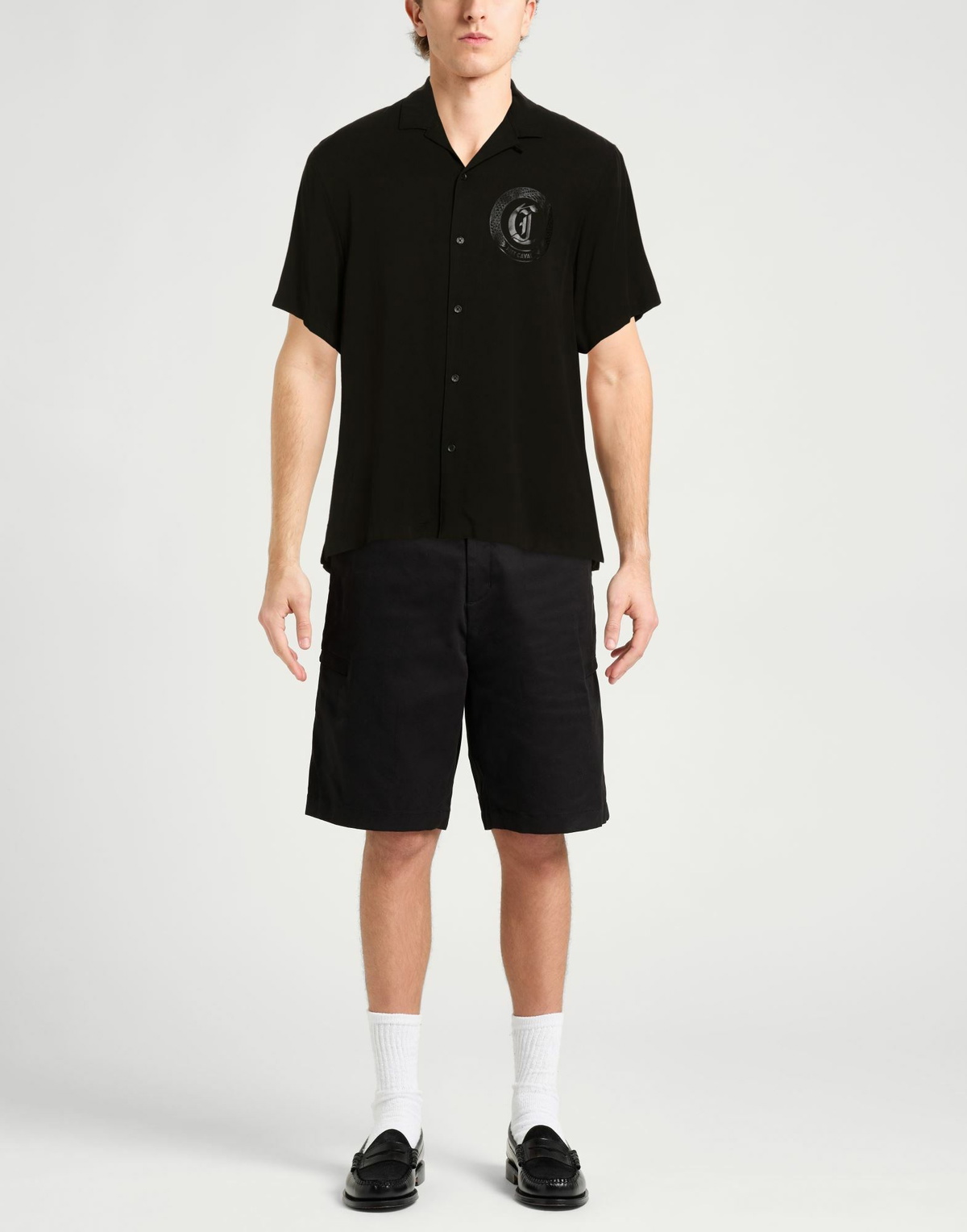 Just Cavalli Mens Shirt in Black