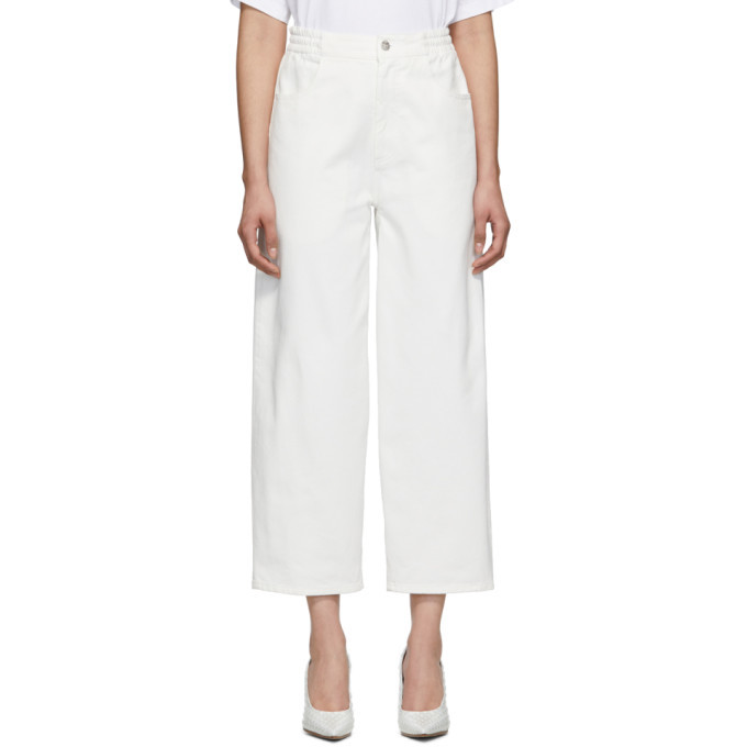 MM6 Maison Margiela Off-White Five-Pocket Lounge Pants MM6 Maison Margiela