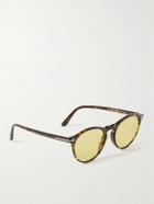 TOM FORD - Aurele Round-Frame Tortoiseshell Acetate Sunglasses