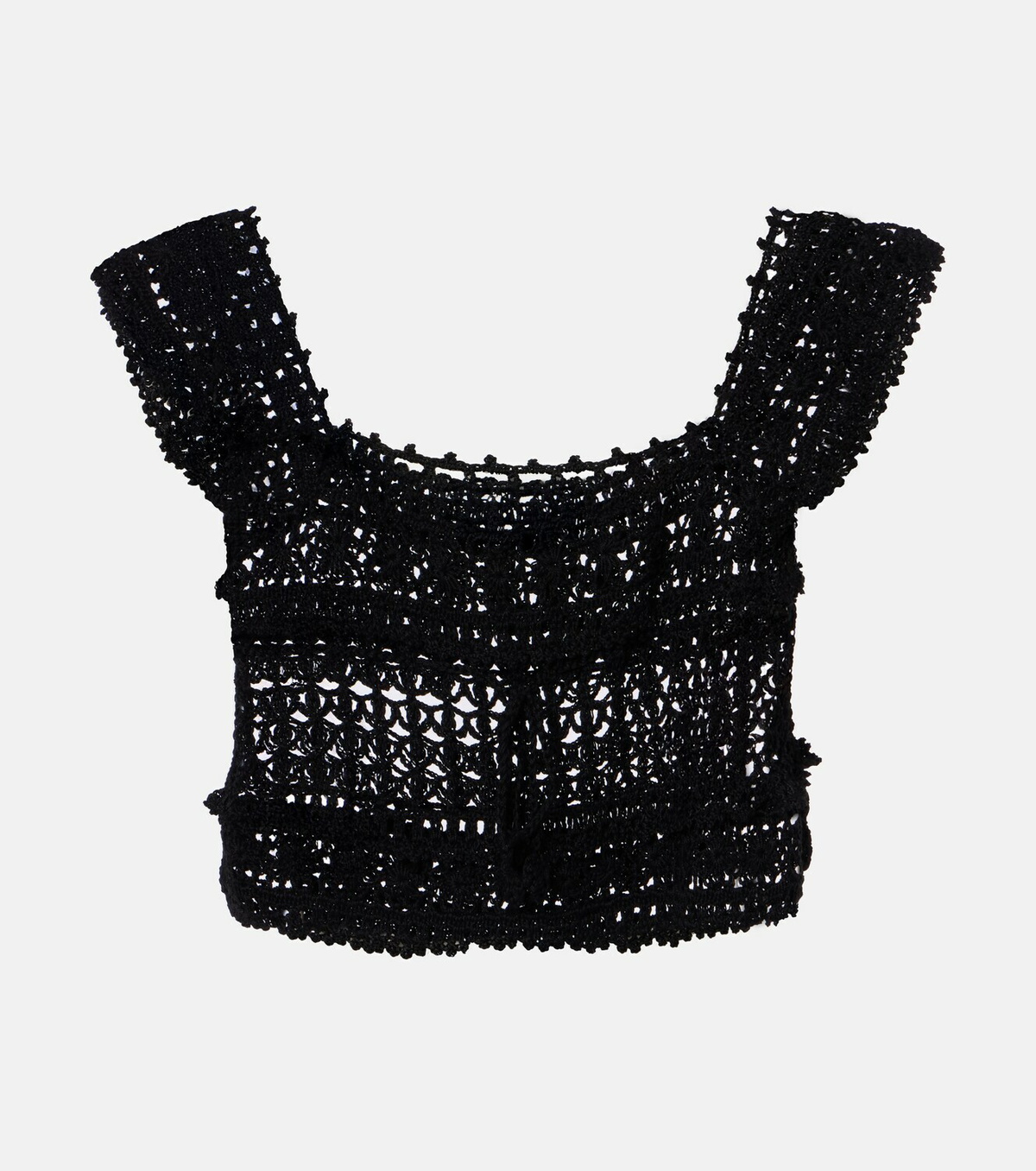 Anna Kosturova Cotton crochet crop top