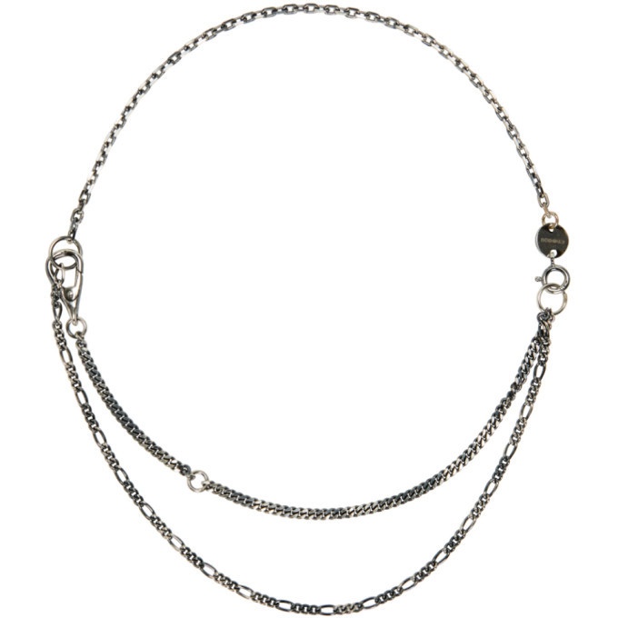 Photo: Chin Teo Silver Short Mixed Chain Necklace
