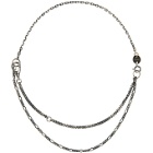 Chin Teo Silver Short Mixed Chain Necklace