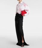 Dries Van Noten Sinas crêpe satin maxi skirt