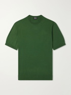 Zegna - Knitted Cotton T-Shirt - Green