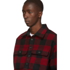 Dsquared2 Red and Black Check Military Shirt