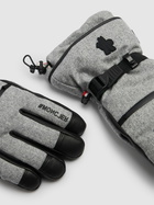 MONCLER GRENOBLE Logo Padded Wool Flannel Gloves