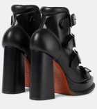 Alexander McQueen Caged 120 leather platform sandals