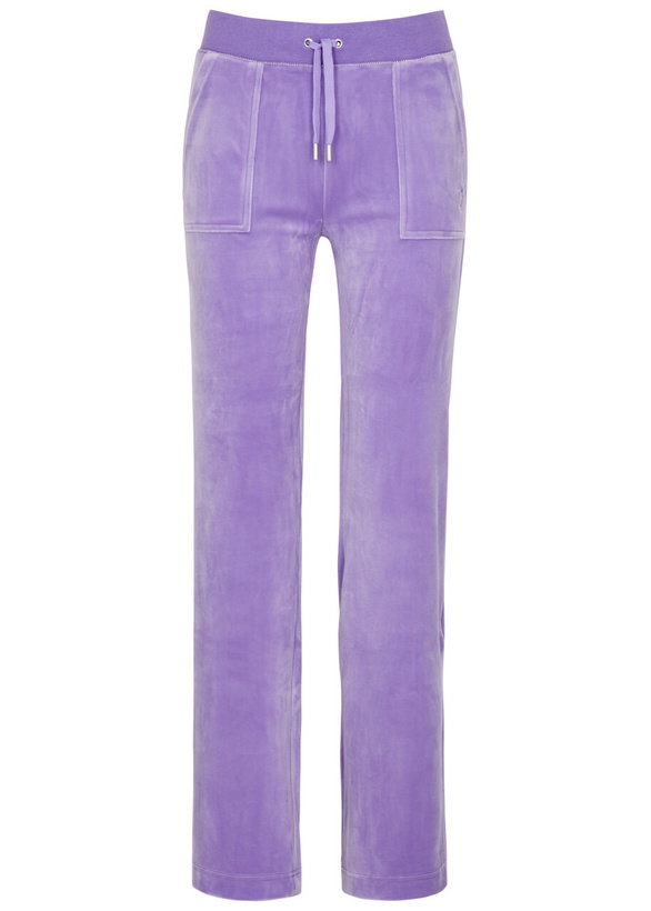 Photo: Juicy Couture Del Ray Logo Velour Sweatpants Violet