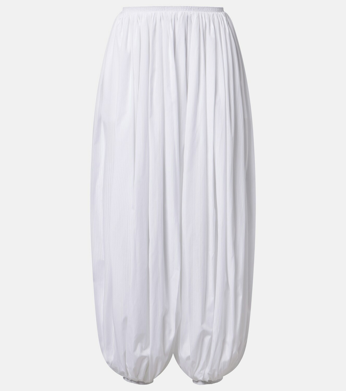 Alaïa Striped cotton poplin balloon pants