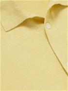 Norse Projects - Rollo Knitted Linen and Cotton-Blend Shirt - Yellow
