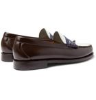G.H. Bass & Co. - Weejuns Heritage Larson Colour-Block Leather Penny Loafers - Brown