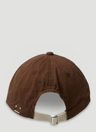 Face Patch Baseball Cap in Brown
