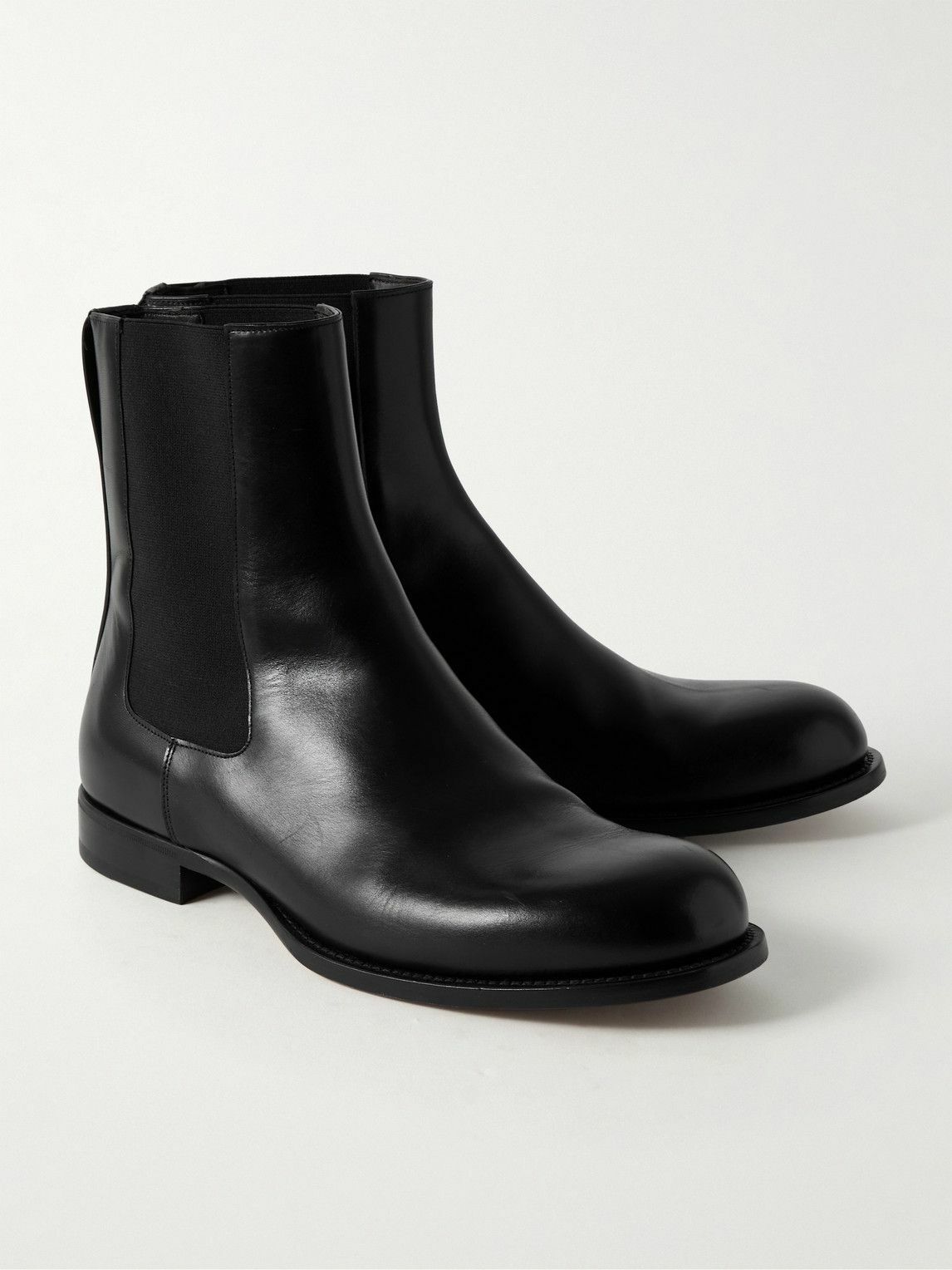 The Row - Novus Leather Chelsea Boots - Black
