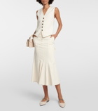 Brunello Cucinelli Leather slingback ballet flats