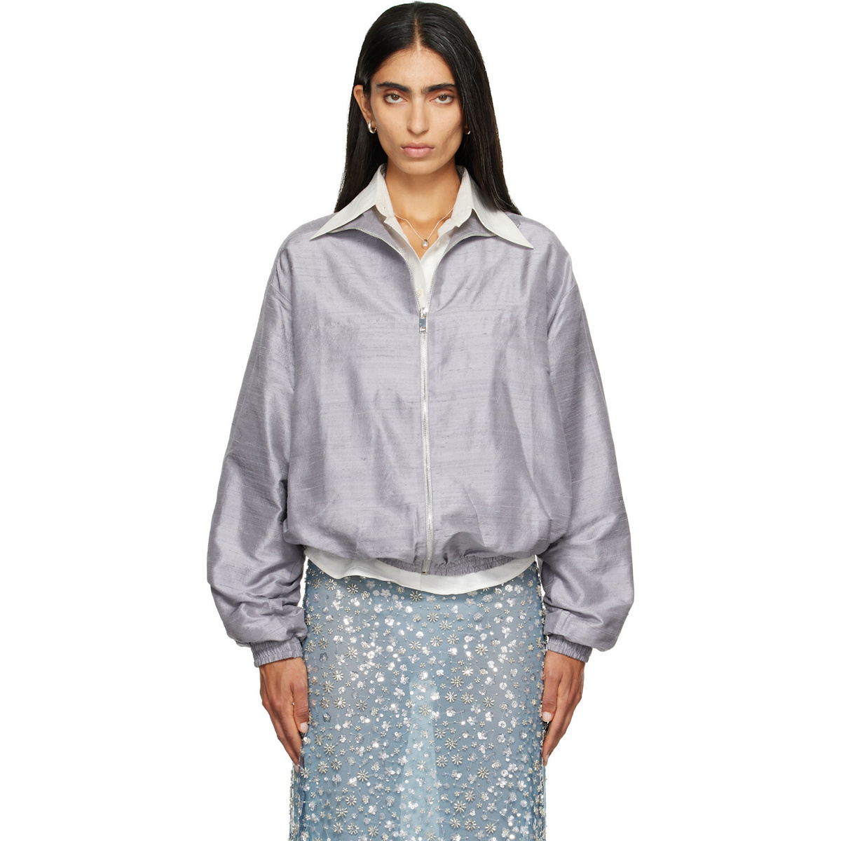 RESCHA SSENSE Exclusive Silver Khel Jacket