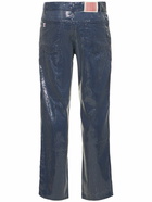 CHARLES JEFFREY LOVERBOY Art Cotton & Viscose Denim Jeans