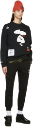 AAPE by A Bathing Ape Black Sweat Lounge Pants