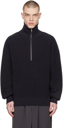 RAINMAKER KYOTO Black Half-Zip Sweater