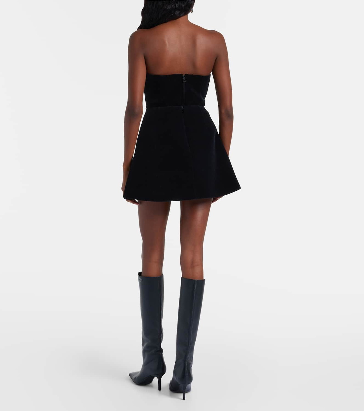 David Koma Velvet miniskirt