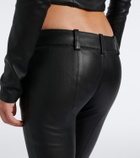 Gucci Leather slim pants