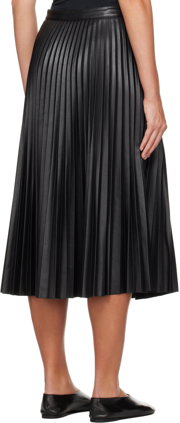 Proenza Schouler Black Proenza Schouler White Label Jesse Faux-Leather Midi Skirt