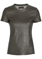 Stouls 05 Stretch-leather T-shirt Grey