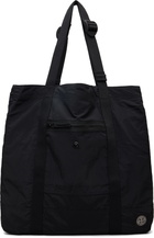 Stone Island Black 9200012 Coated Nylon Metal ECONYL Tote