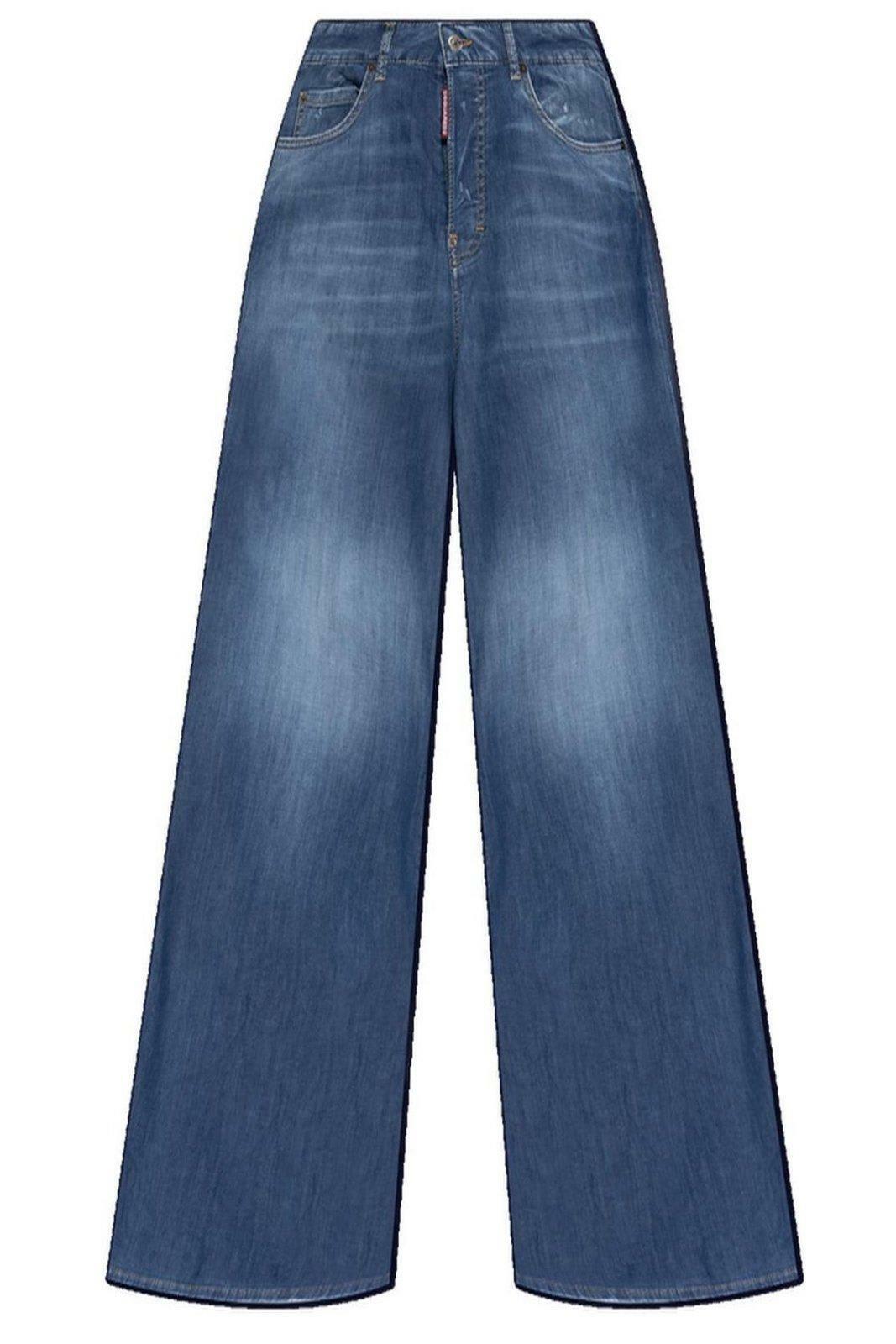 DSQUARED2 24seven Jinny Wide Leg Low Denim Jeans Dsquared2