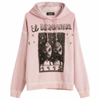 Dsquared2 Men's Overlay Graphic Relax Fit Hoodie in Dusty Antic Rose