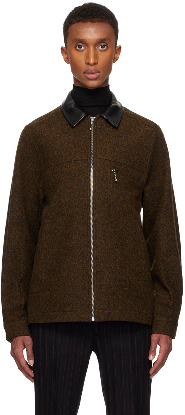 Ernest W. Baker Brown Melange Utility Jacket Ernest W. Baker