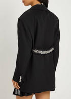 Rabanne Stud-embellished Wool Blazer Black