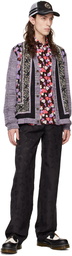 Anna Sui SSENSE Exclusive Purple Cardigan