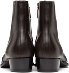 Saint Laurent Black Wyatt Zipped Boots