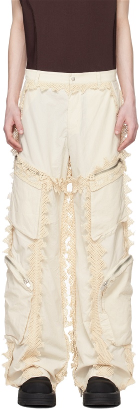 Photo: HELIOT EMIL Off-White Spherical Cargo Pants
