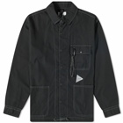 And Wander Men's Dry Ripstop Shirt Jacket in Black
