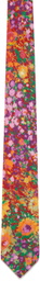 Engineered Garments Multicolor Cotton Floral Satin Neck Tie