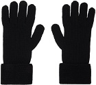 Vivienne Westwood Black Embroidered Orb Gloves