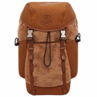 Moncler Men's Tech Backpack in Brown 