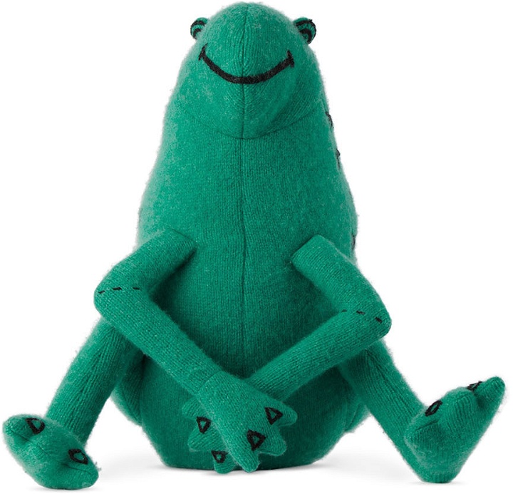 Photo: The Elder Statesman Green Cashmere Blomerth Frog Plush Toy