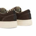Stepney Workers Club Men's Dellow Woven Suede Sneaker in Dark Brown