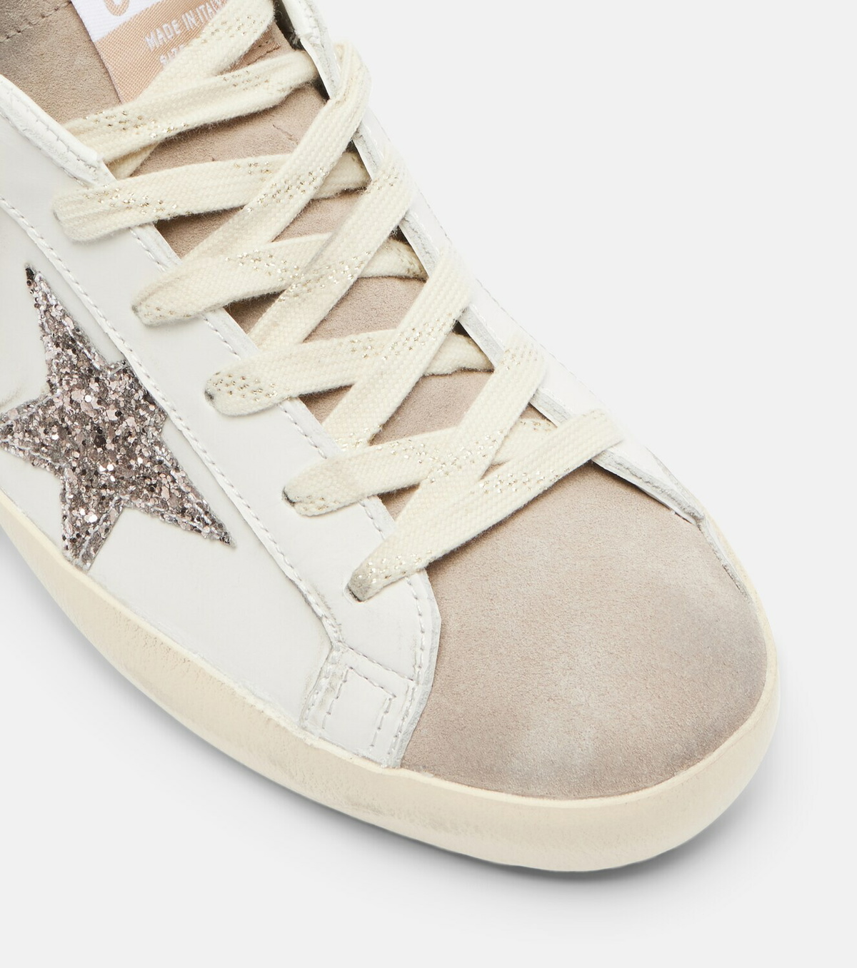 Golden Goose Super-Star glitter leather sneakers