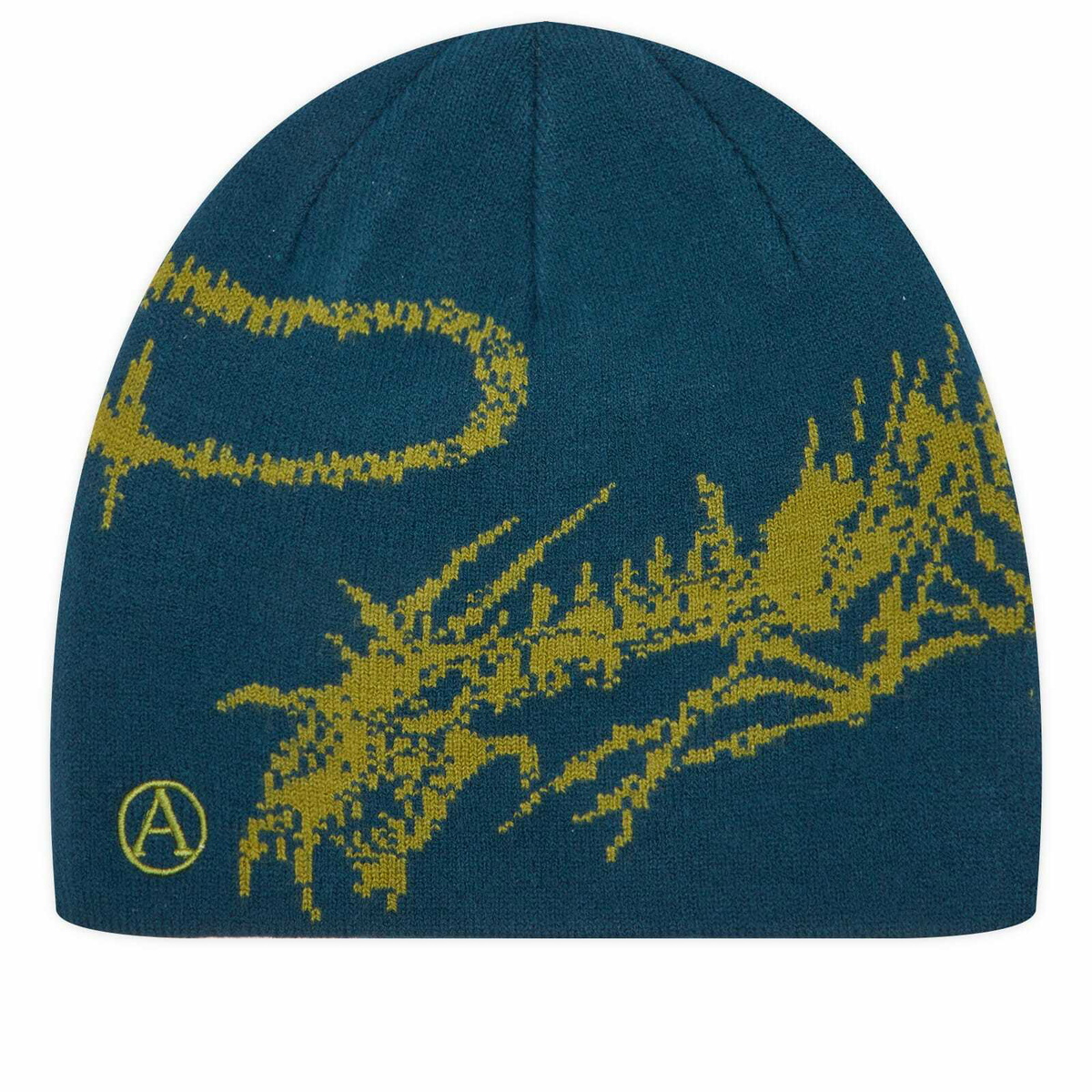 Aries Women's Skeletor Skull Beanie in Petrol 