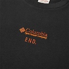END. x Columbia Men's Logo T-Shirt in Black