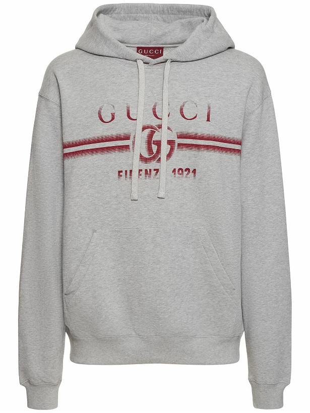 Photo: GUCCI Logo Cotton Jersey Hoodie