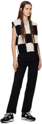 FRAME White & Black Checkered Vest