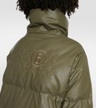 MM6 Maison Margiela Oversized faux leather down jacket