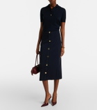 'S Max Mara Cotton-blend midi skirt