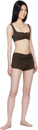 Belle The Label Brown Elara Swim Shorts